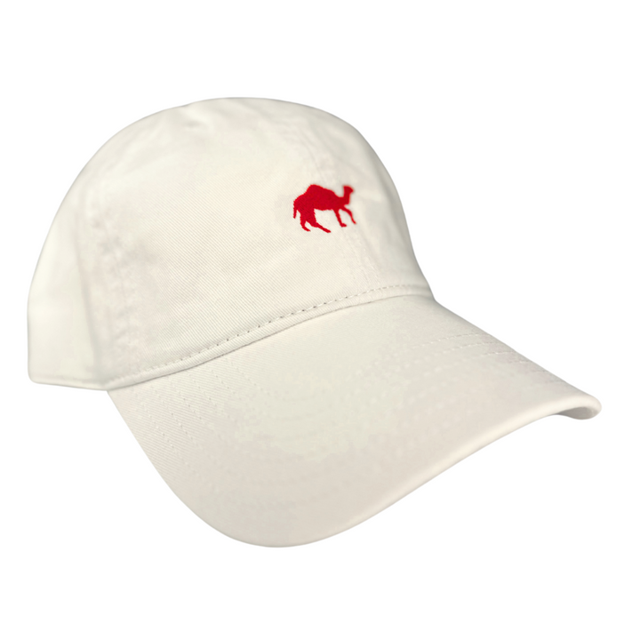 Camel Life White / Red Camel Logo Hat